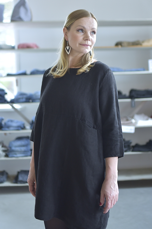 Coco pellavatunika, musta - Image 5