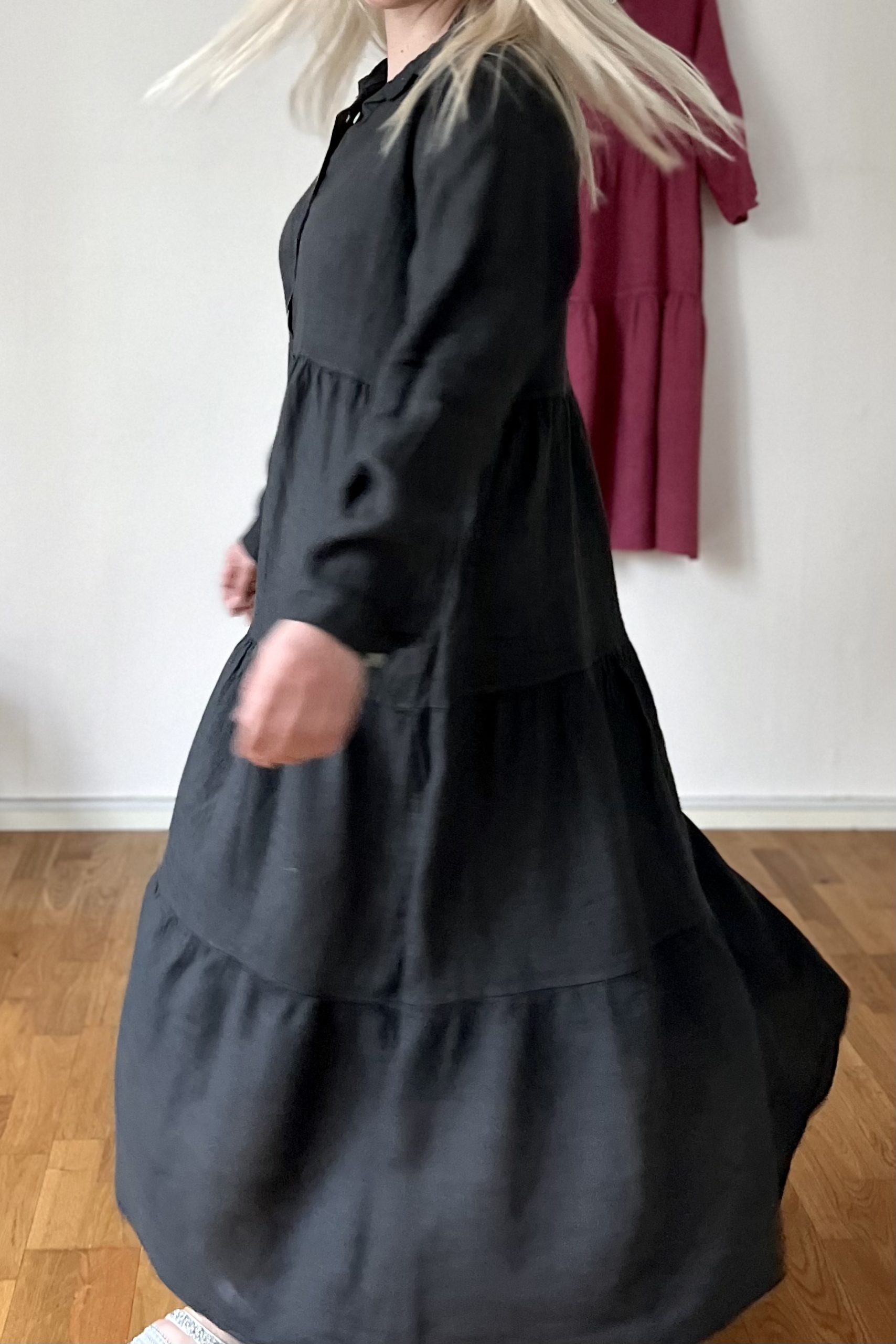 Katrina frillamekko, grafiitinharmaa 40/44 - Image 3