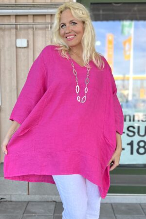 Pellavatunika fuksia