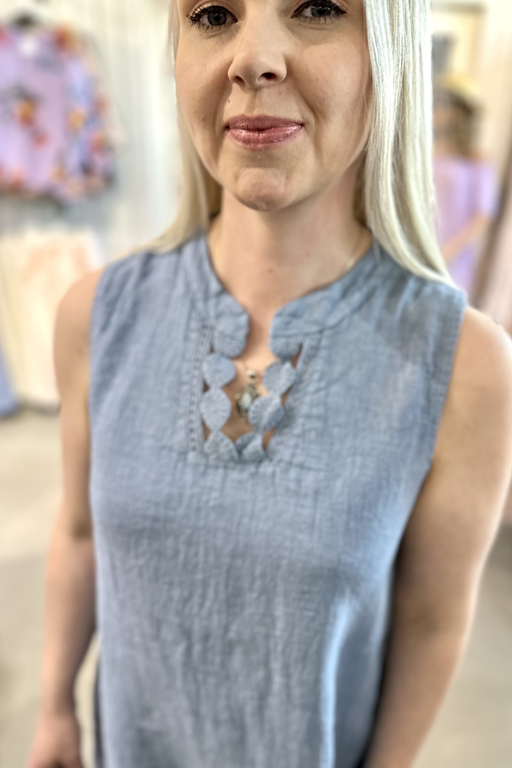 Margot hellemekko, vaalea farkunsininen S/M - Image 3