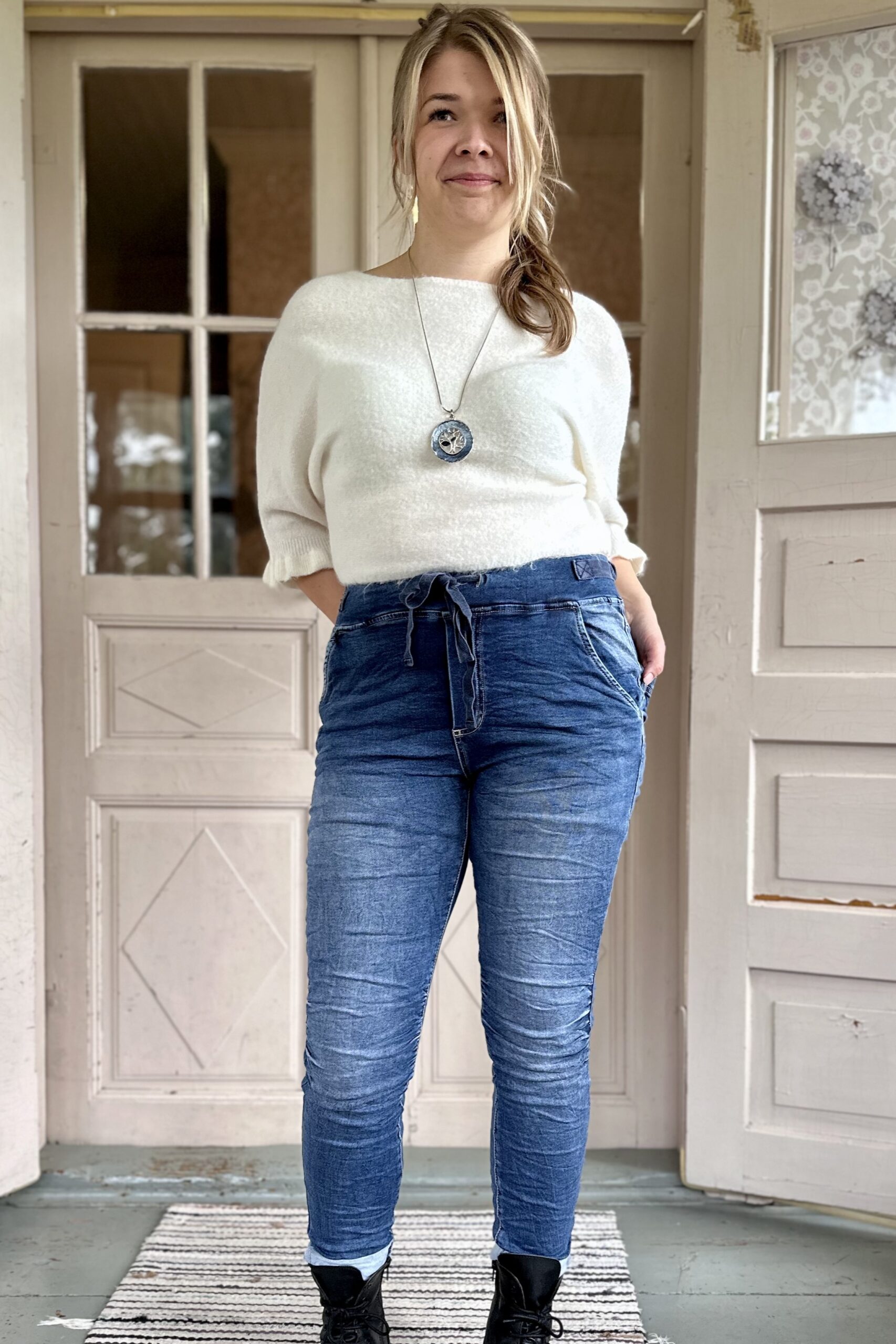 Pellavatehdas, Jennifer stretch-farkut, farkunsininen