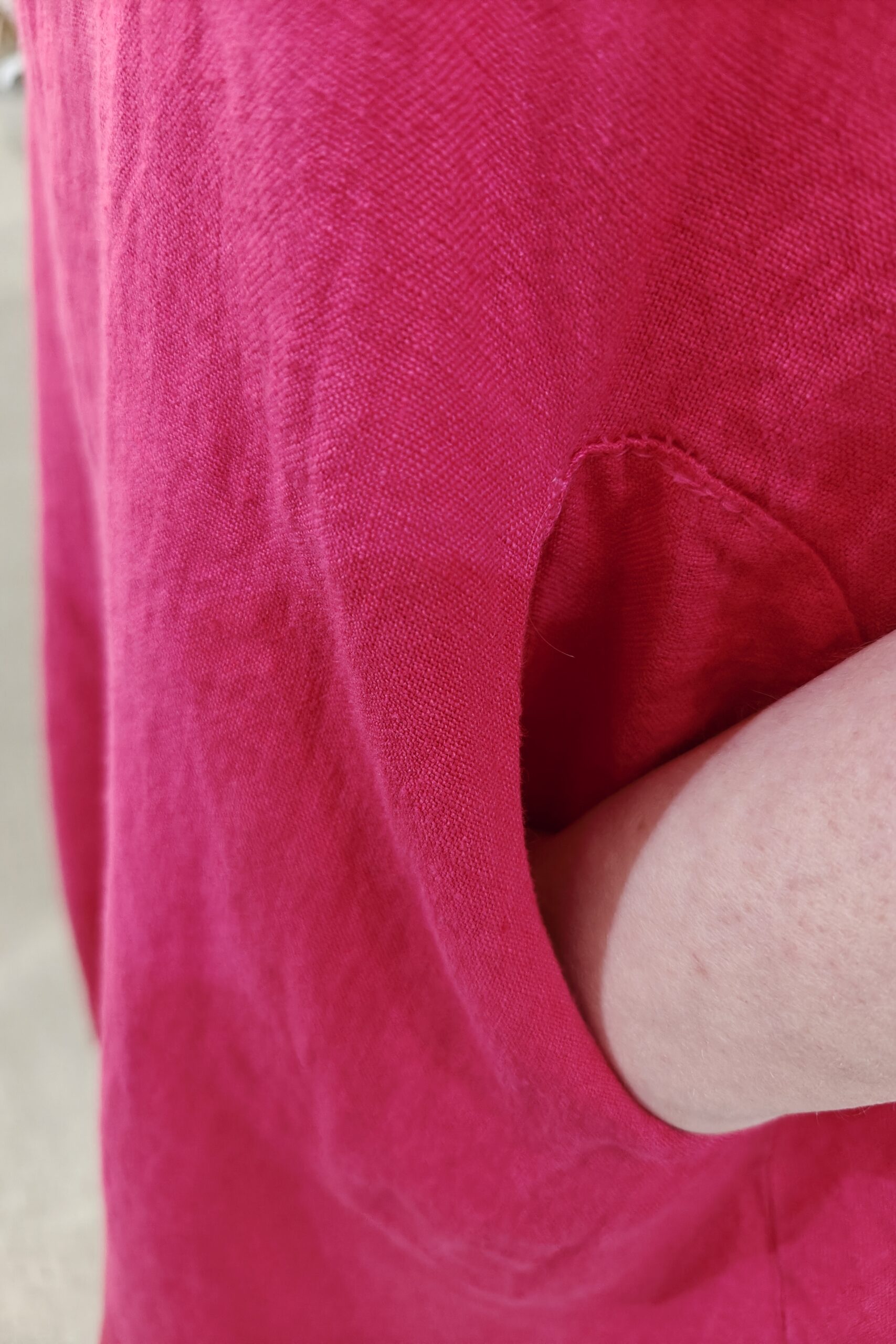 Gigi pellavamekko, fuxia 42/46 - Image 3