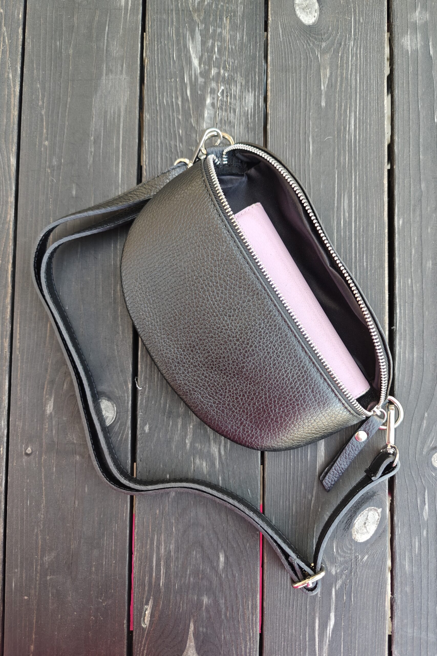 Crossbody-laukku ja vaihtohihna, musta, koko S - Image 3