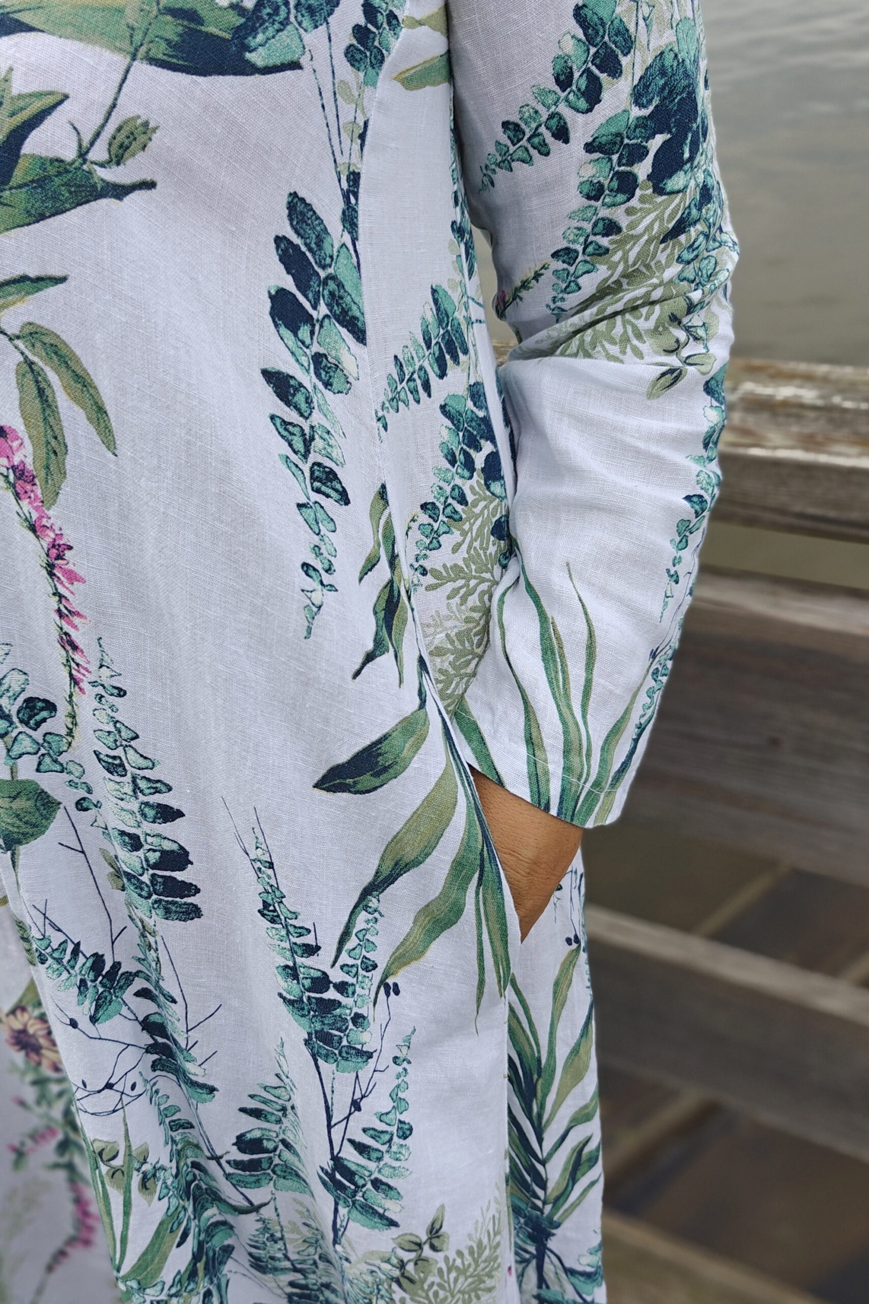 Angelika pellavamekko, valkoinen 40/46 - Image 4