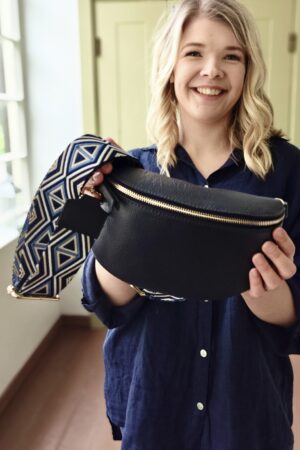 Pellavatehdas Crossbody-laukku tummansininen