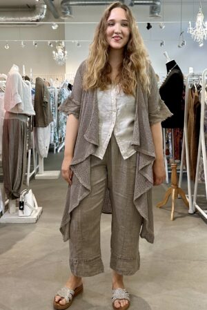 Pellavatehdas Michele mesh-jakku taube