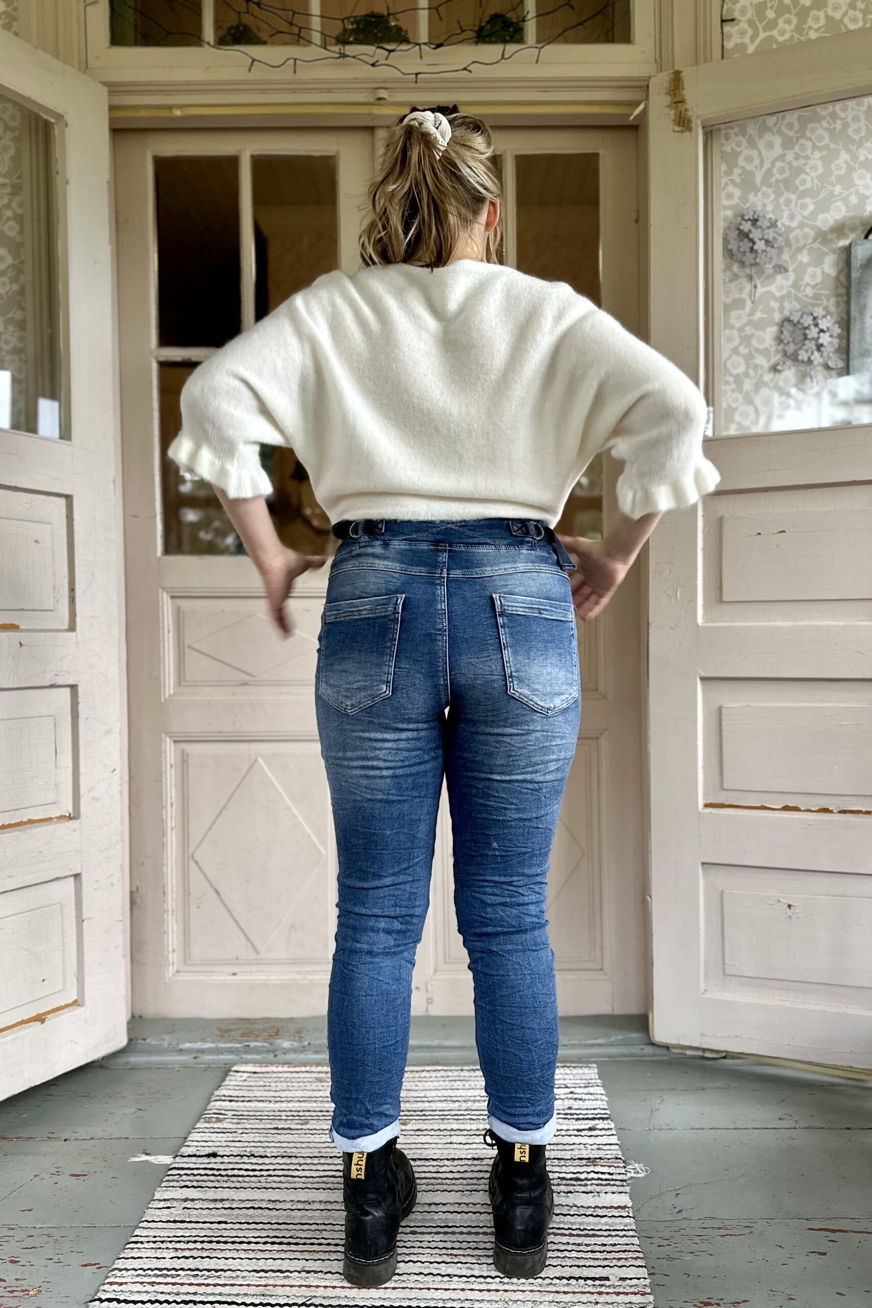 Jennifer stretch-farkut, farkunsininen - Image 3