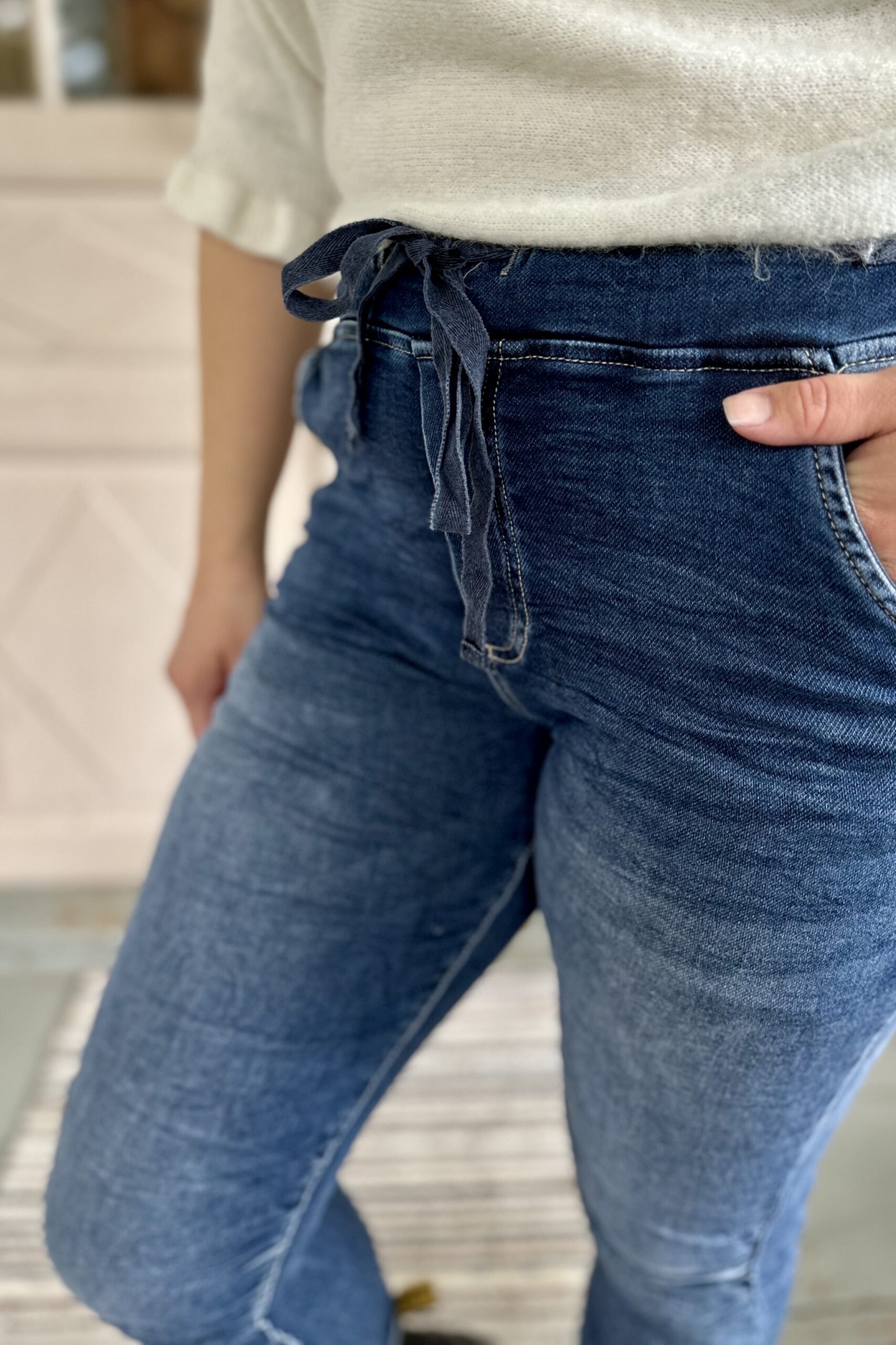 Jennifer stretch-farkut, farkunsininen - Image 4