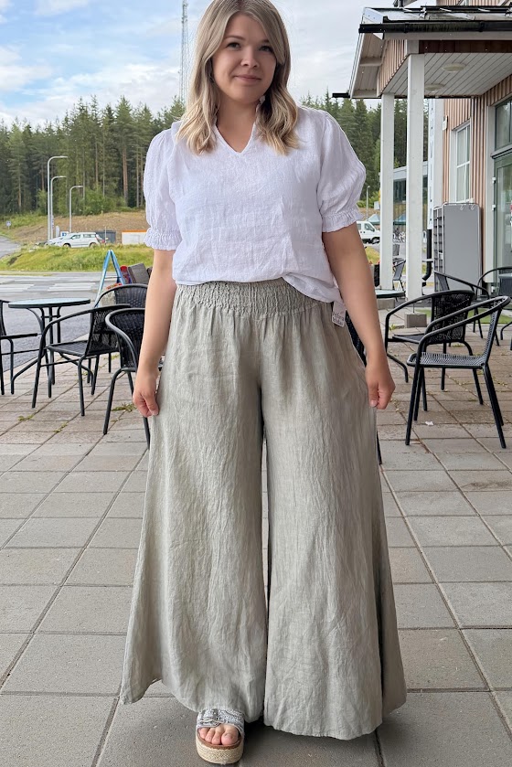 Pellavatehdas Hele housuhame taube
