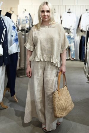 Hele housuhame beige Pellavatehdas