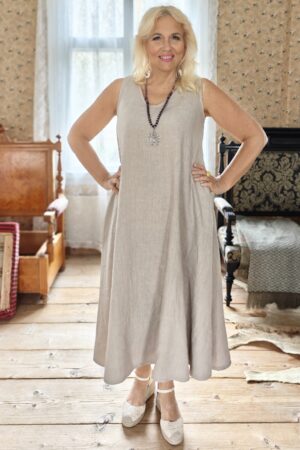 Pellavatehdas Elegia pellavamekko beige