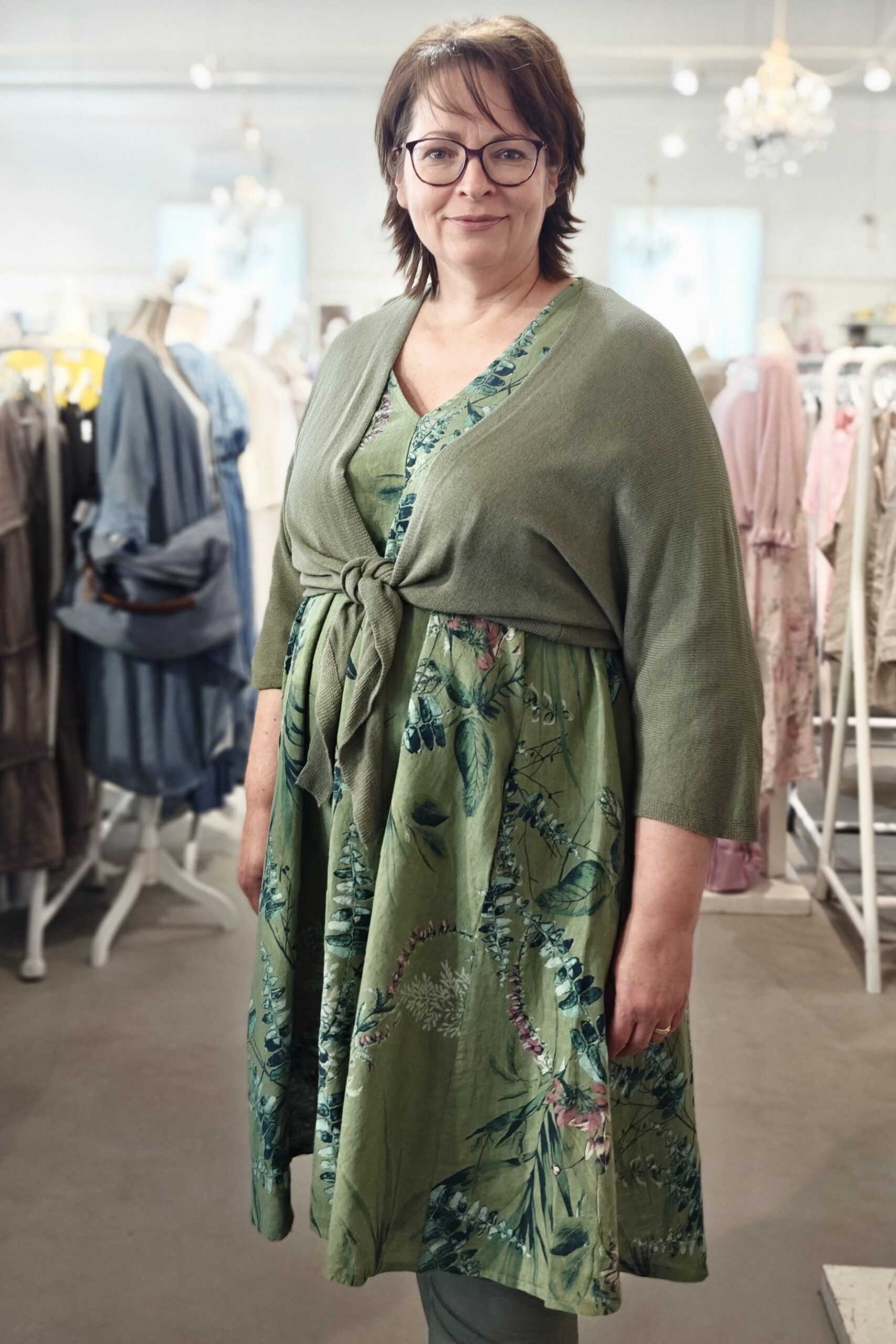 Liidia neulebolero, kaki vihreä 50/56 - Image 3