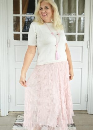 Pellavatehdas Marleen tyllihame roosa