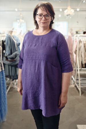 Verona pellavatunika liila Pellavatehdas