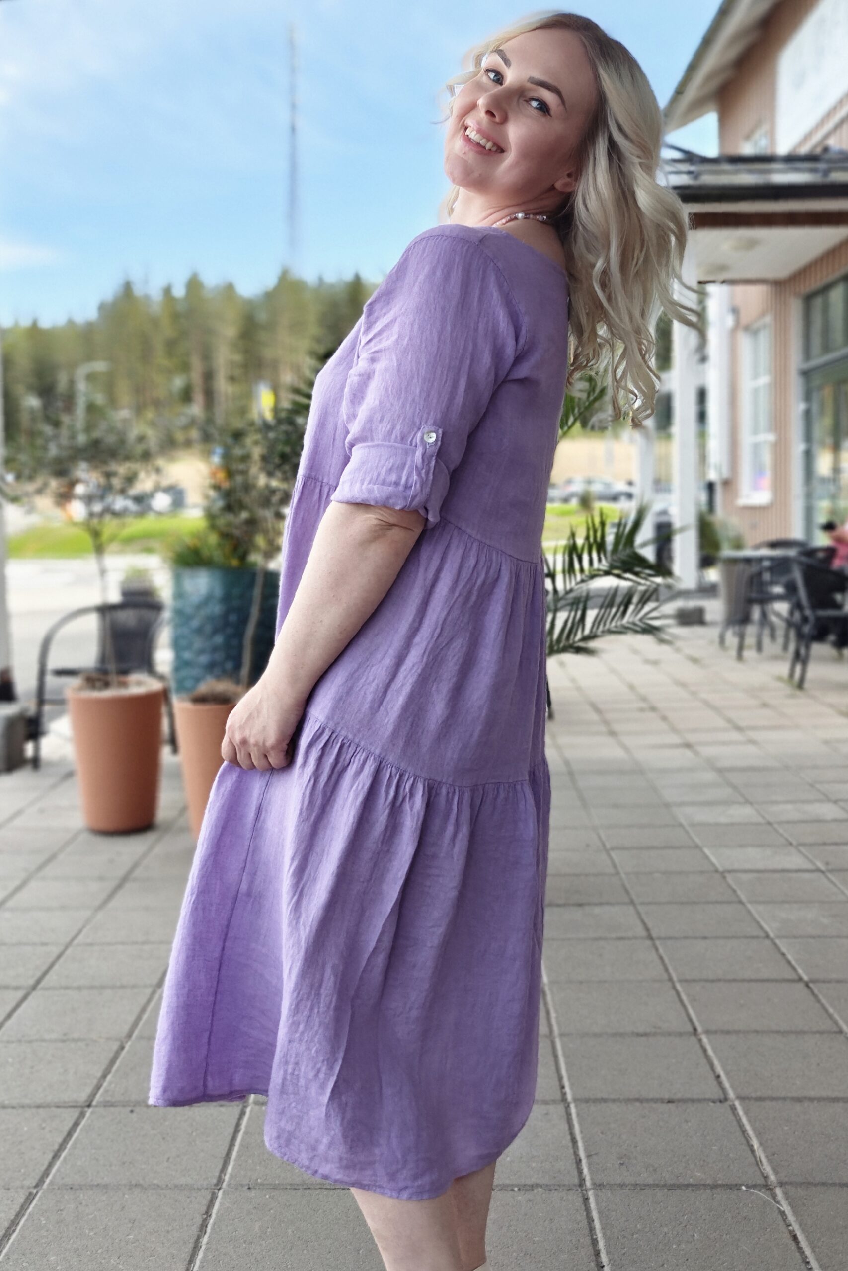 Joanna frillamekko, syreeniliila42/48 - Image 3