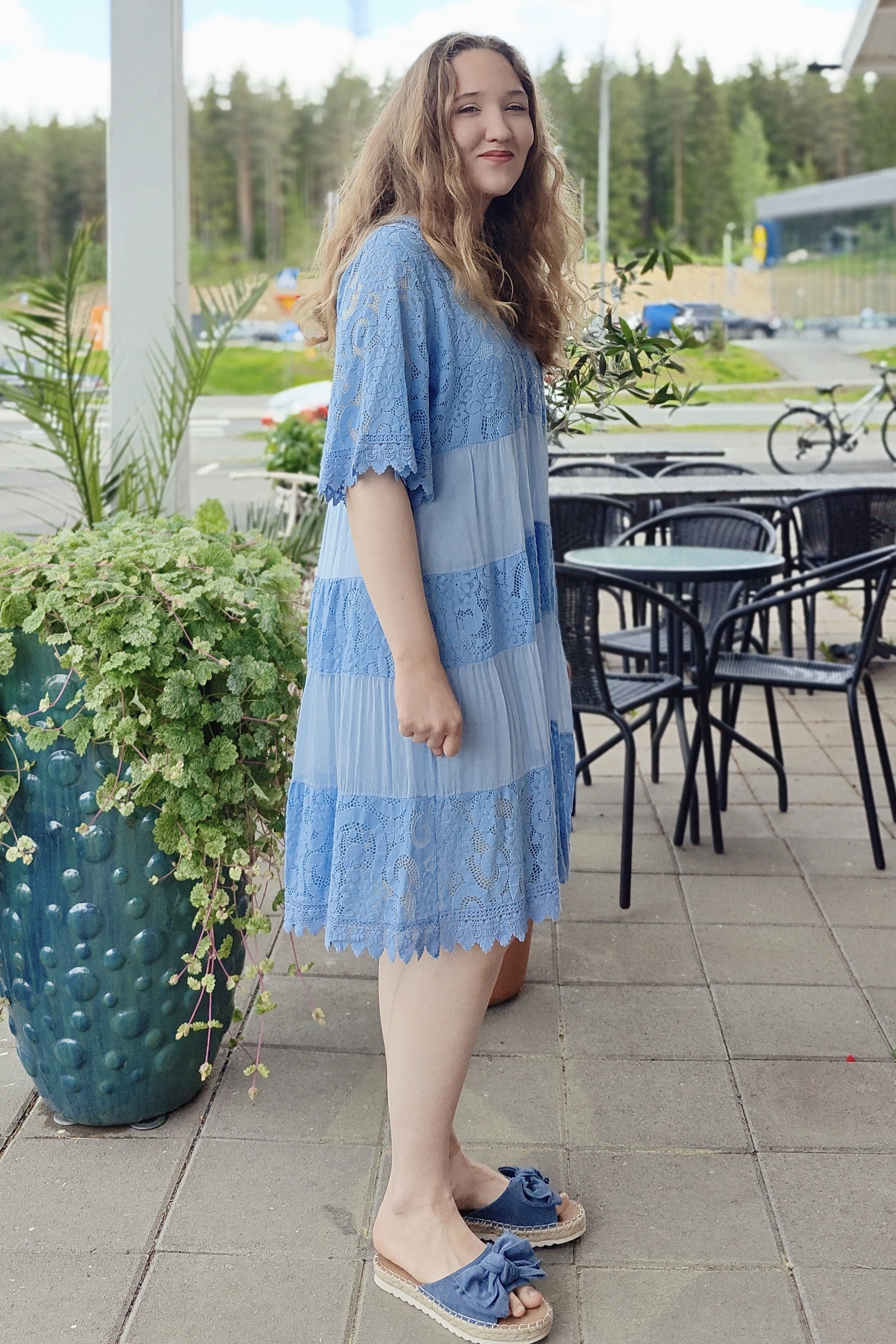 Silvia pitsimekko, vaaleansininen 40/46 - Image 3