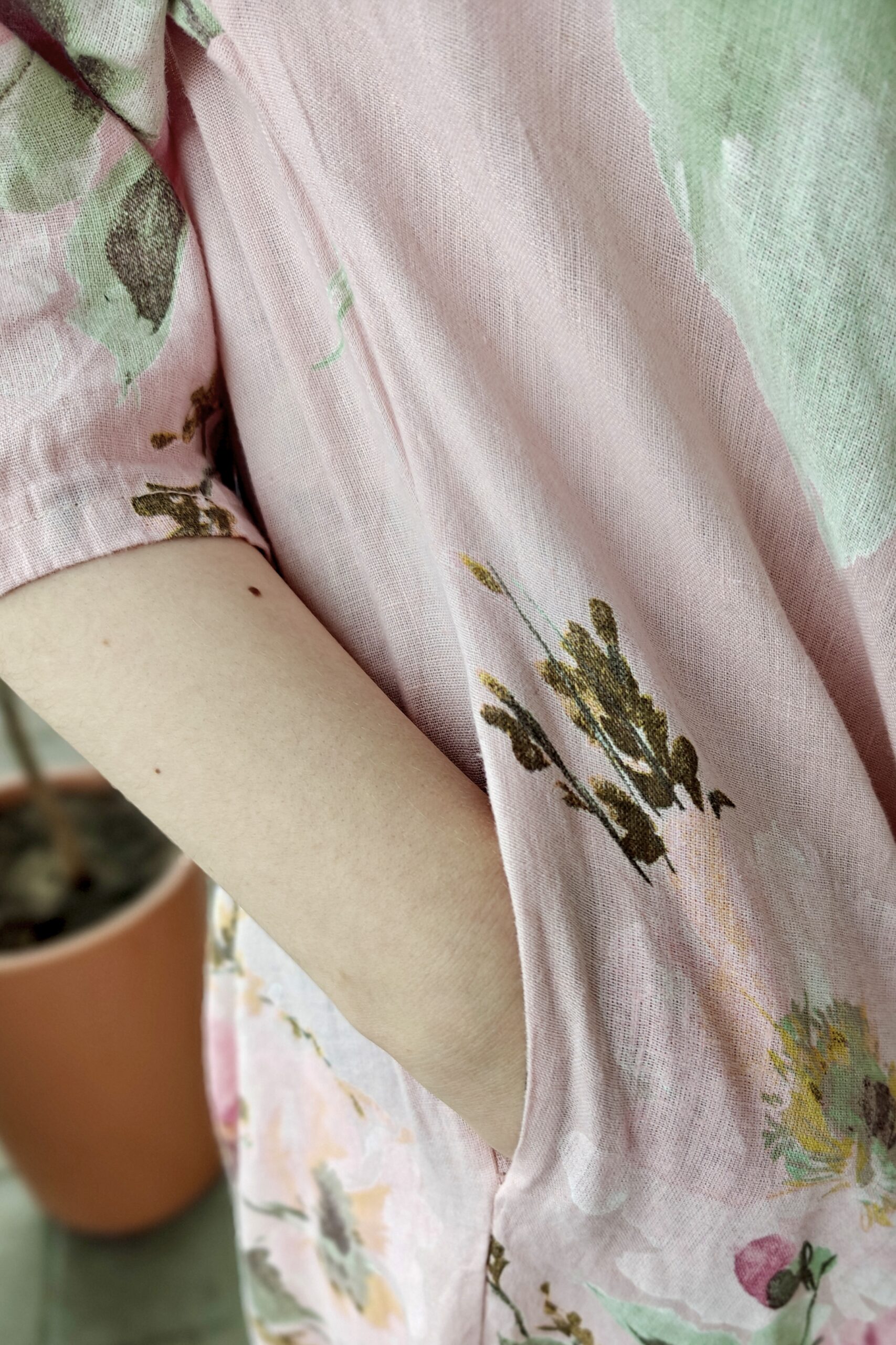 Ingela pellavamekko, vaaleanpunainen 46/56 - Image 5