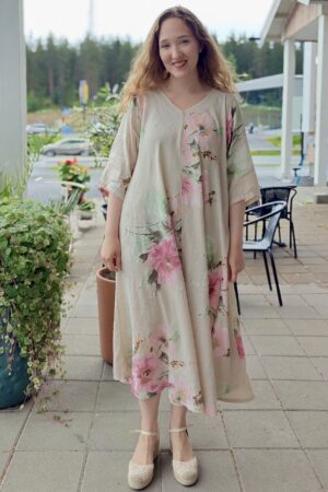 Pellavatehdas Ingela pellavamekko beige