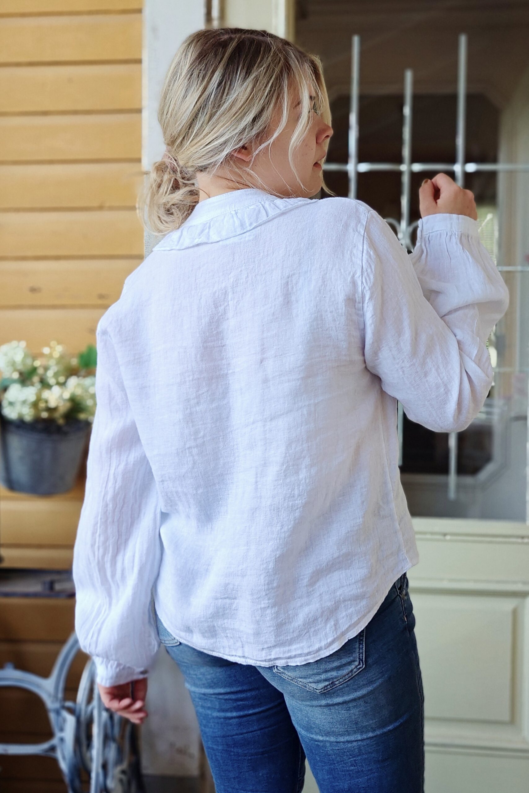 Saaga pellavapaita, valkoinen 38/44 - Image 4