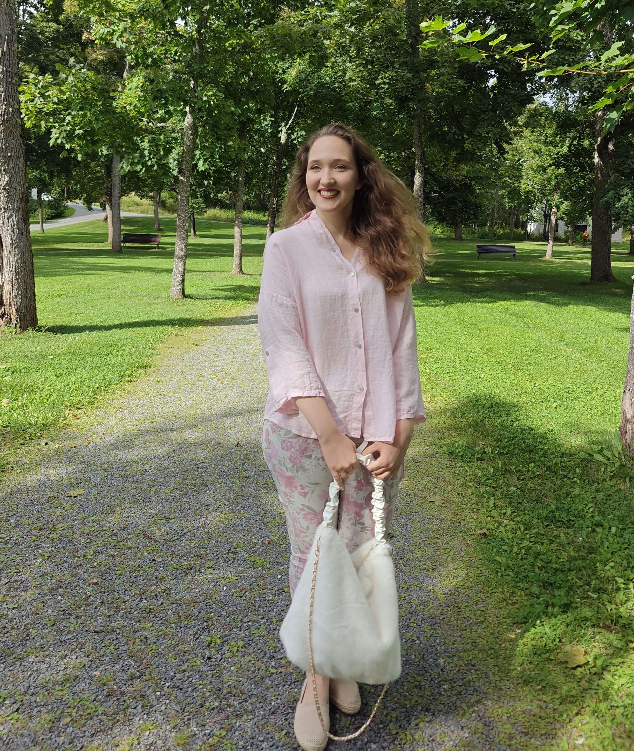 Pellavatehdas Lilli pellavapaita vaaleanpunainen