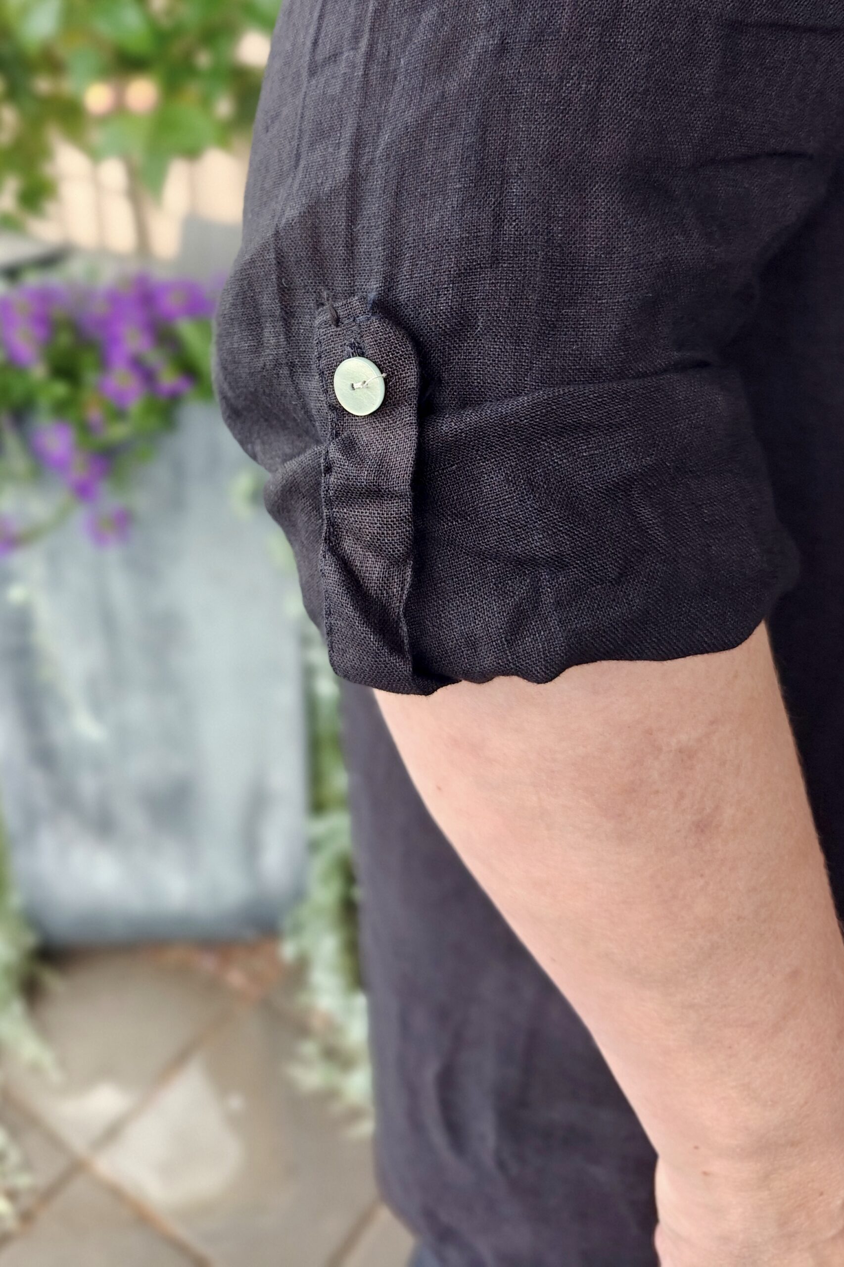 Lulu pellavapaita, musta 46/50 - Image 3