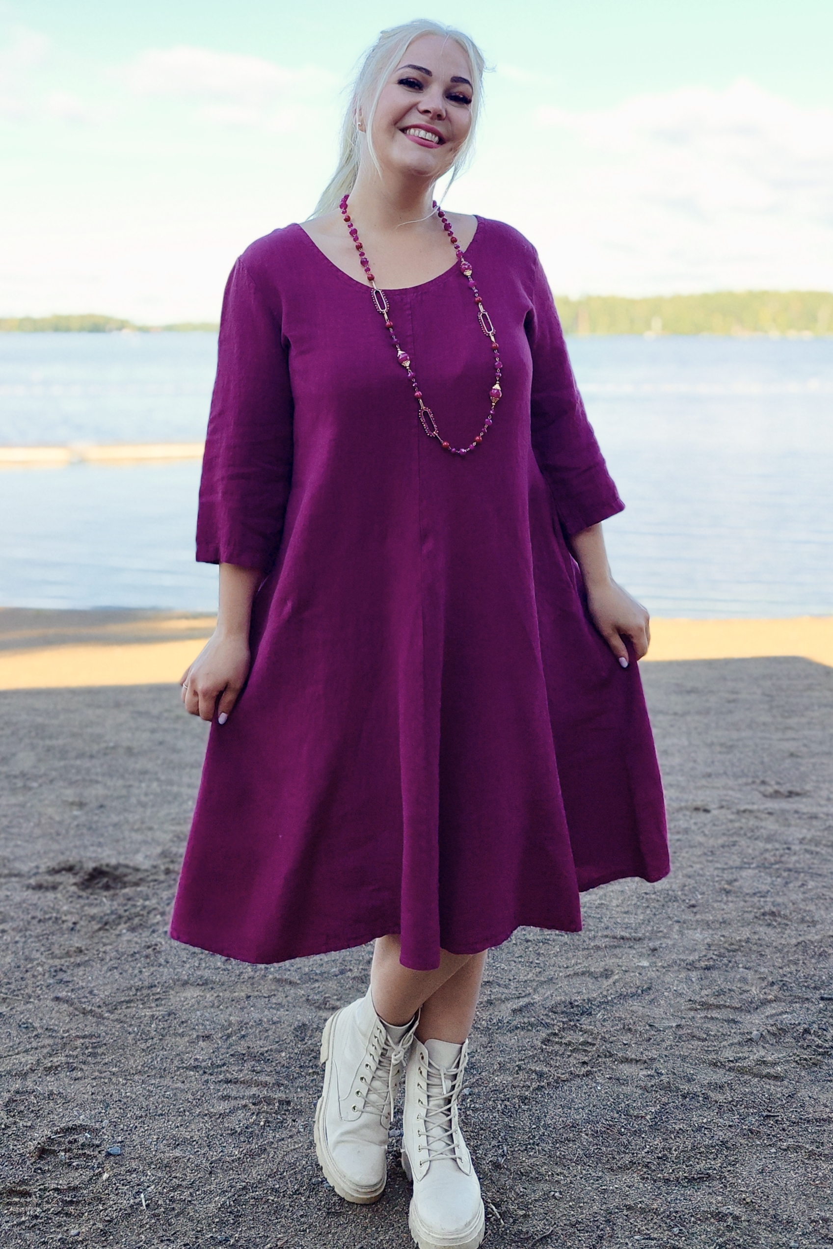 Pellavatehdas Diana pellavamekko syklaami