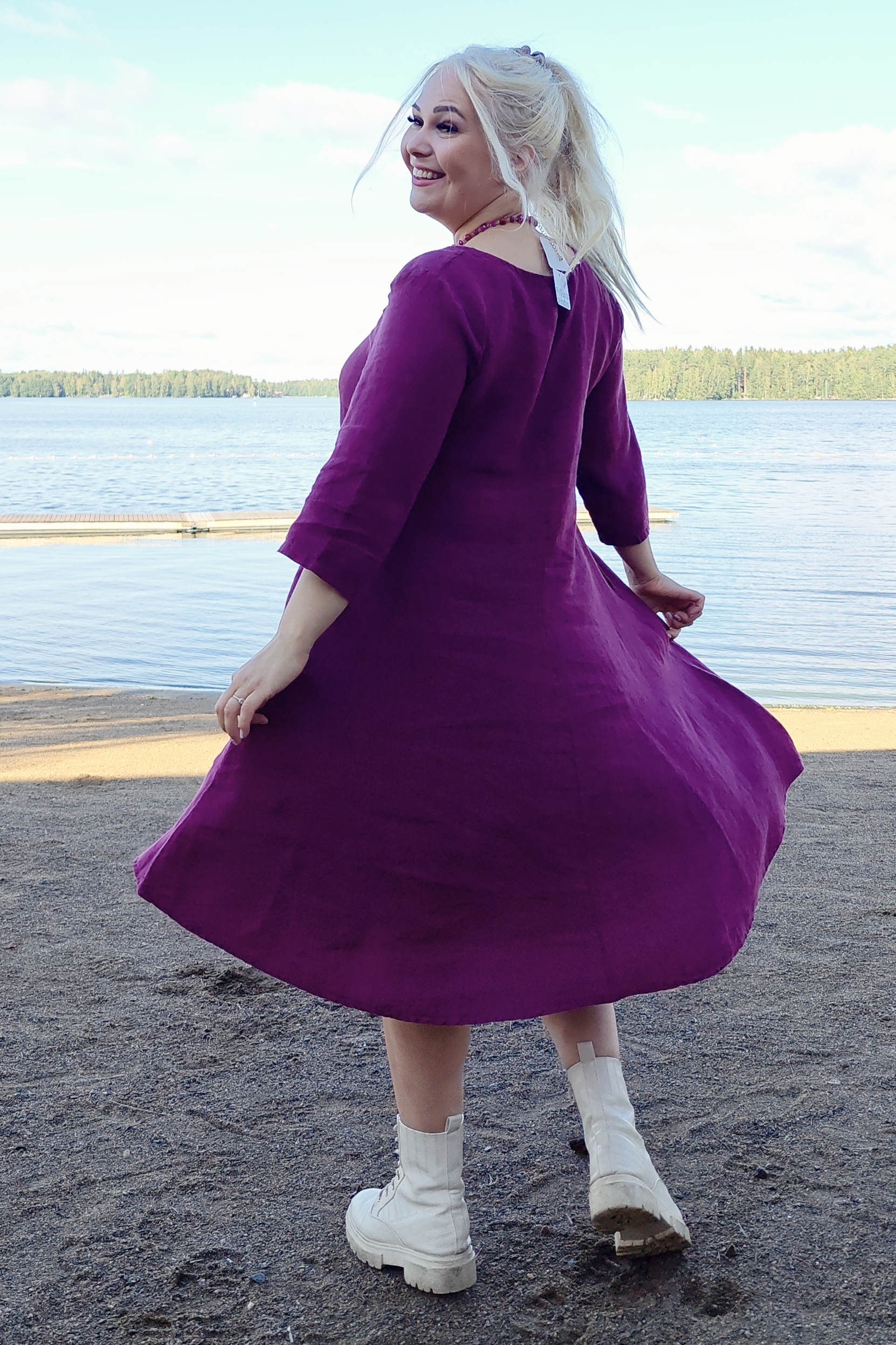 Pellavatehdas Diana pellavamekko syklaami