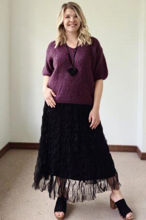 Pellavatehdas Marleen tyllihame musta