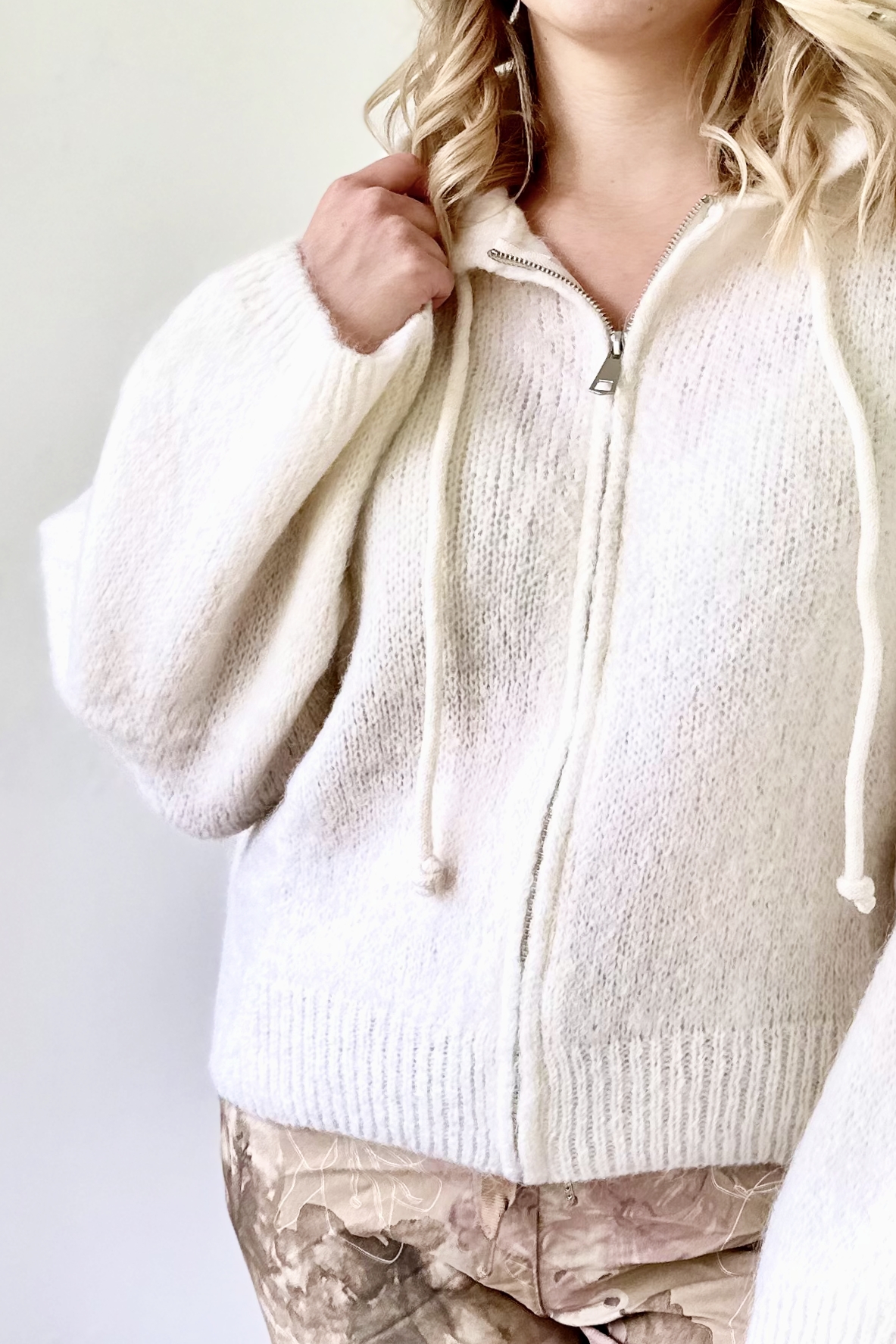 Nellie mohairhuppari, luonnonvalkoinen 42/48 - Image 3