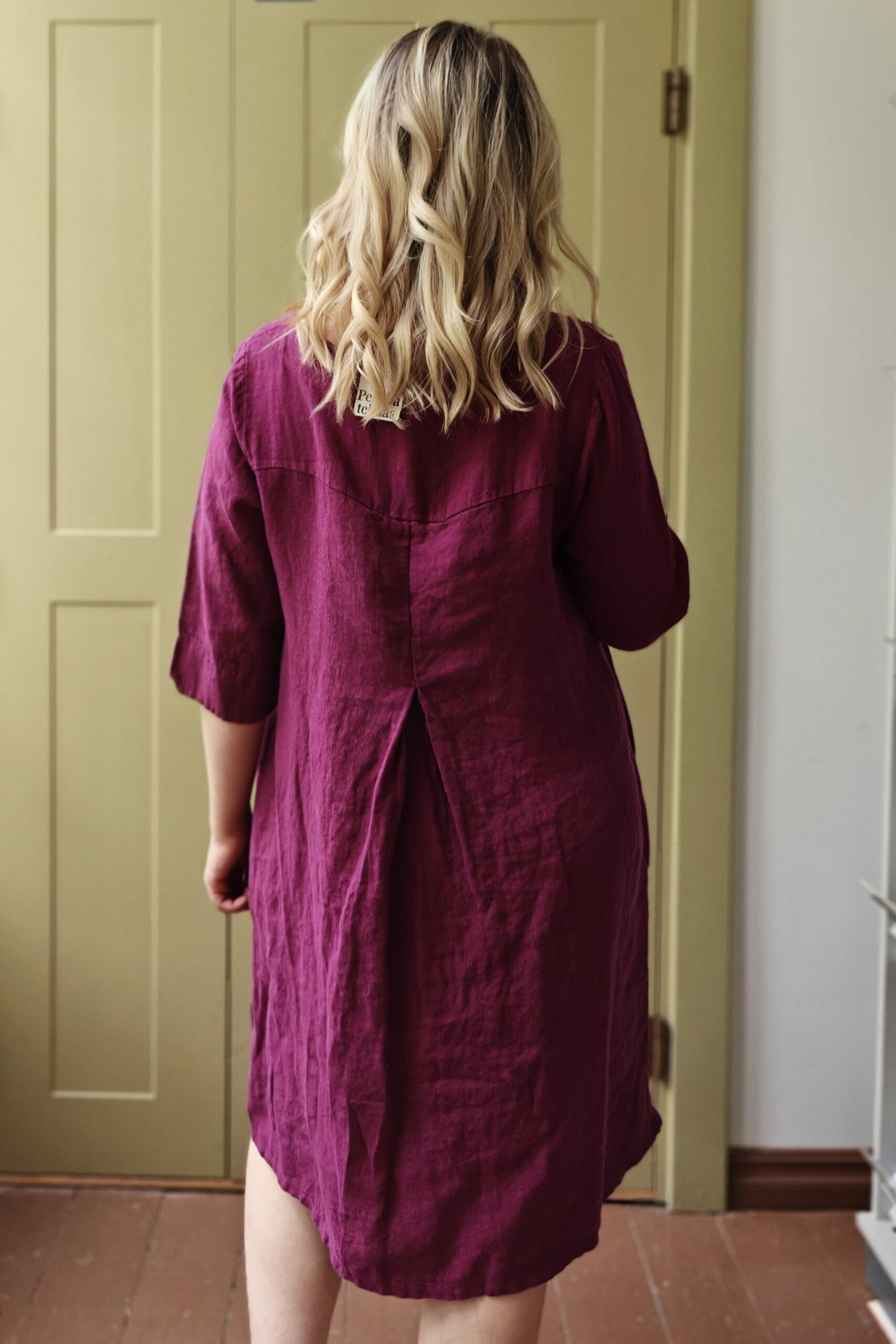 Francesca pellavamekko/tunika, syklaami (punaliila) - Image 5