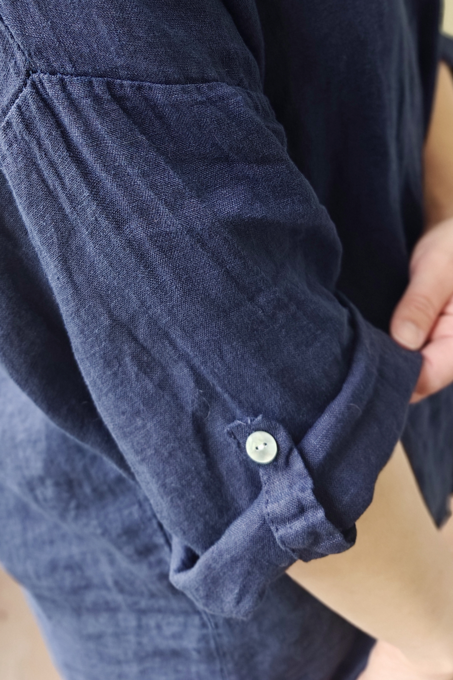 Lilli pellavapaita, tummansininen L/XL - Image 6