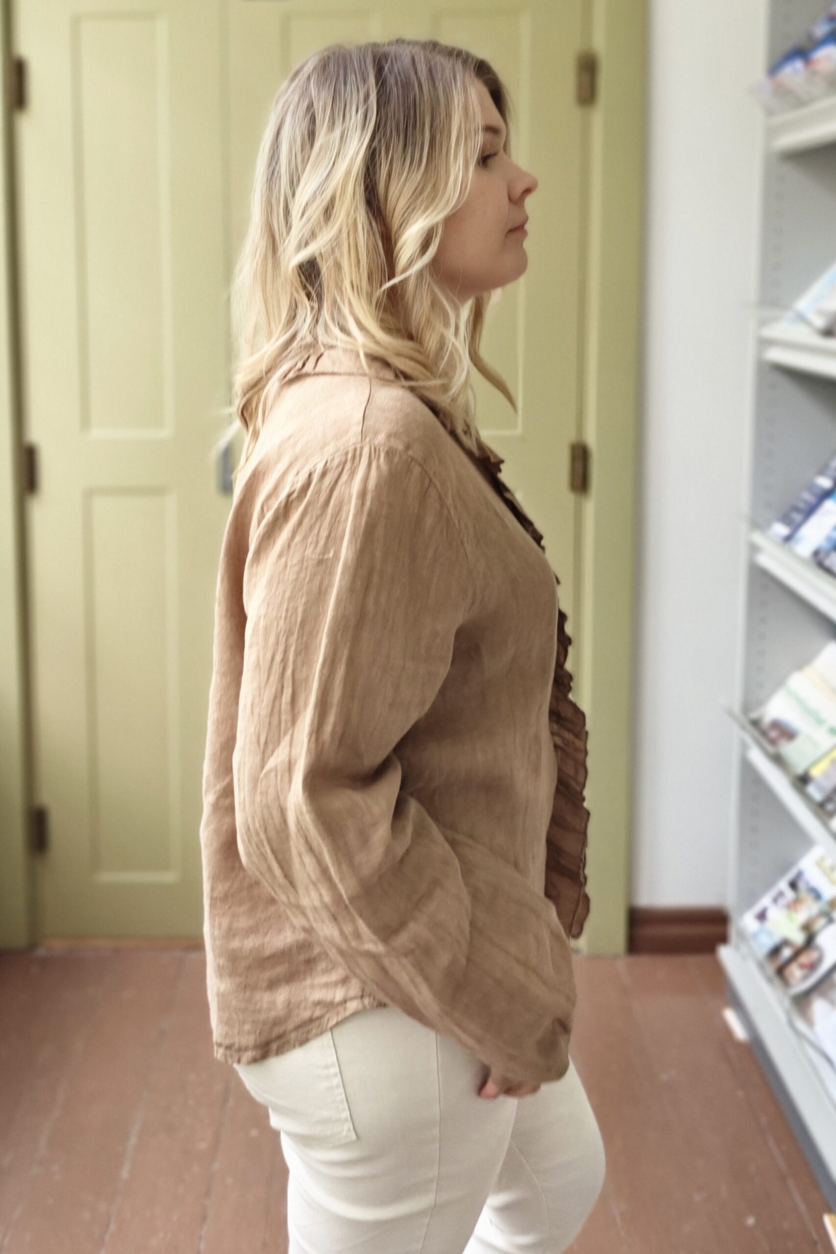 Saaga pellavapaita, kamelin ruskea 38/44 - Image 4