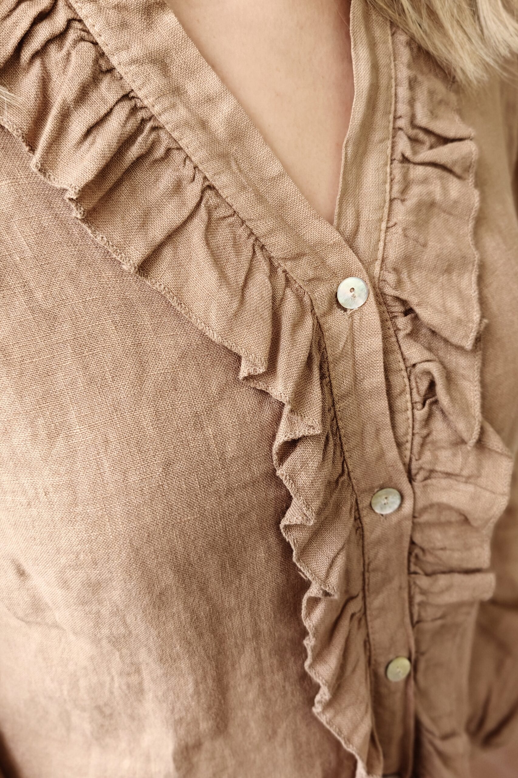 Saaga pellavapaita, kamelin ruskea 38/44 - Image 5