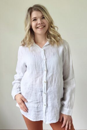 Pellavatehdas Noomi pellavapaita valkoinen