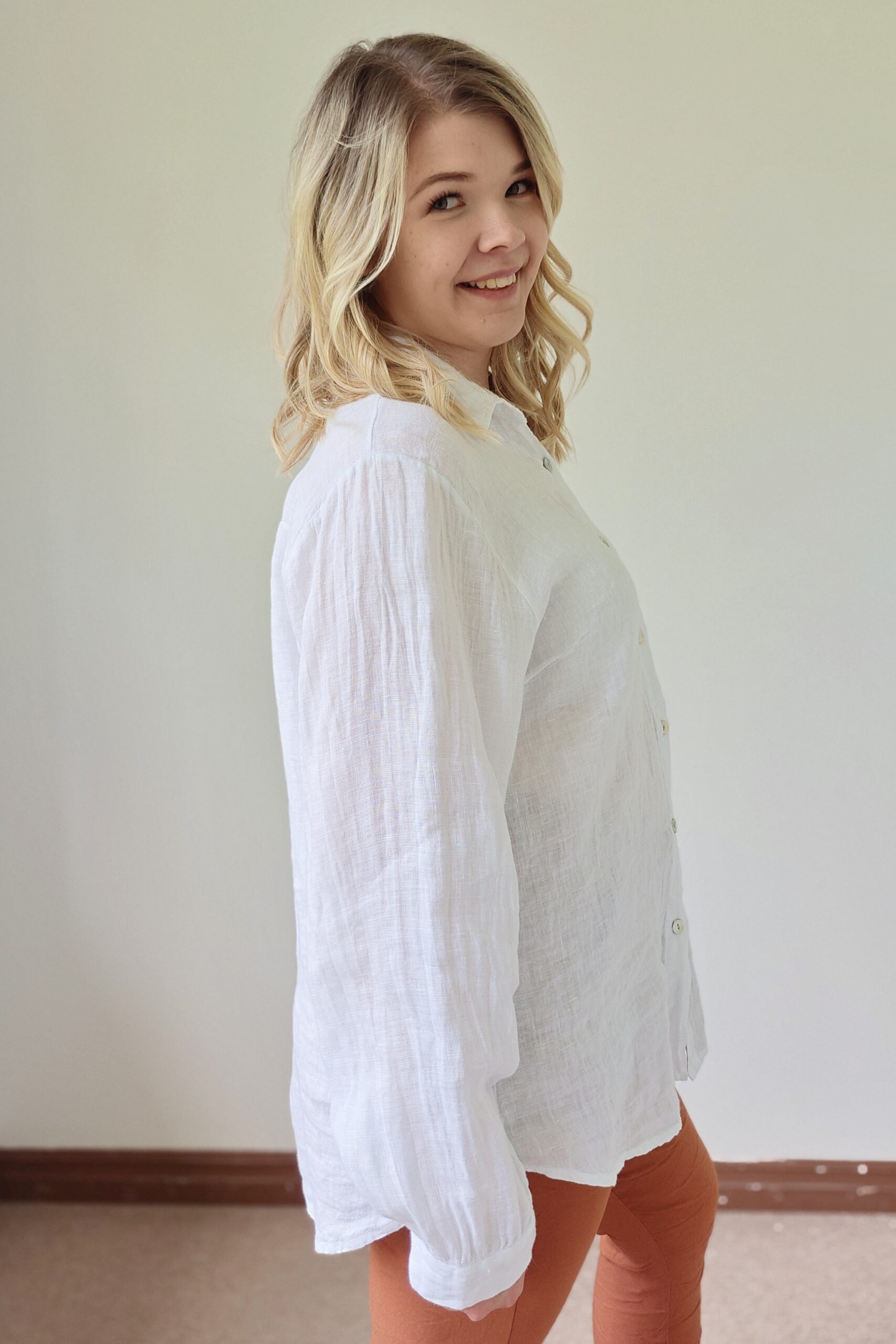 Noomi pellavapaita, valkoinen 38/44 - Image 3