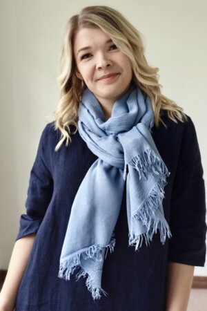 Pellavatehdas Bambuhuivi farkunsininen