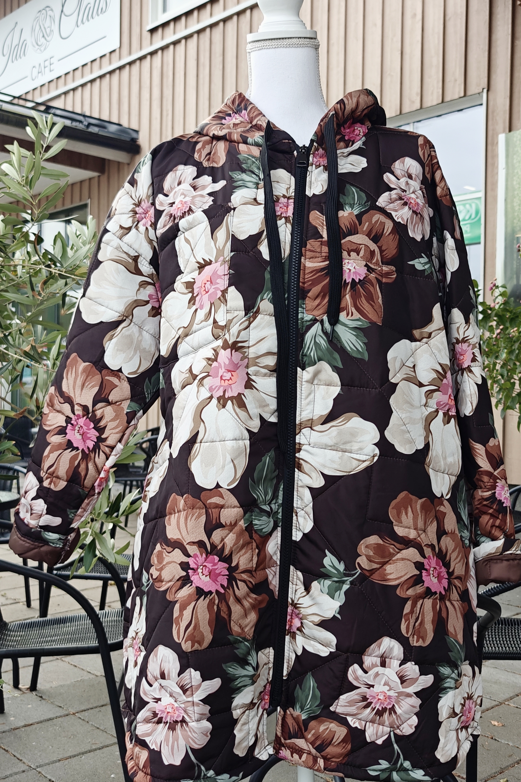 Pellavatehdas Sweet toppatakki tummanruskea