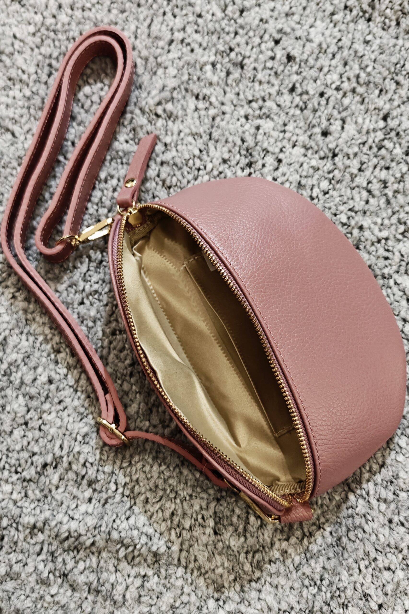 Crossbody-laukku ja vaihtohihna, vanha roosa, koko S - Image 3