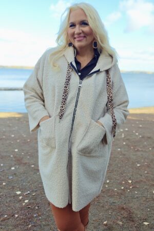 Pellavatehdas Kira teddytakki vaalea