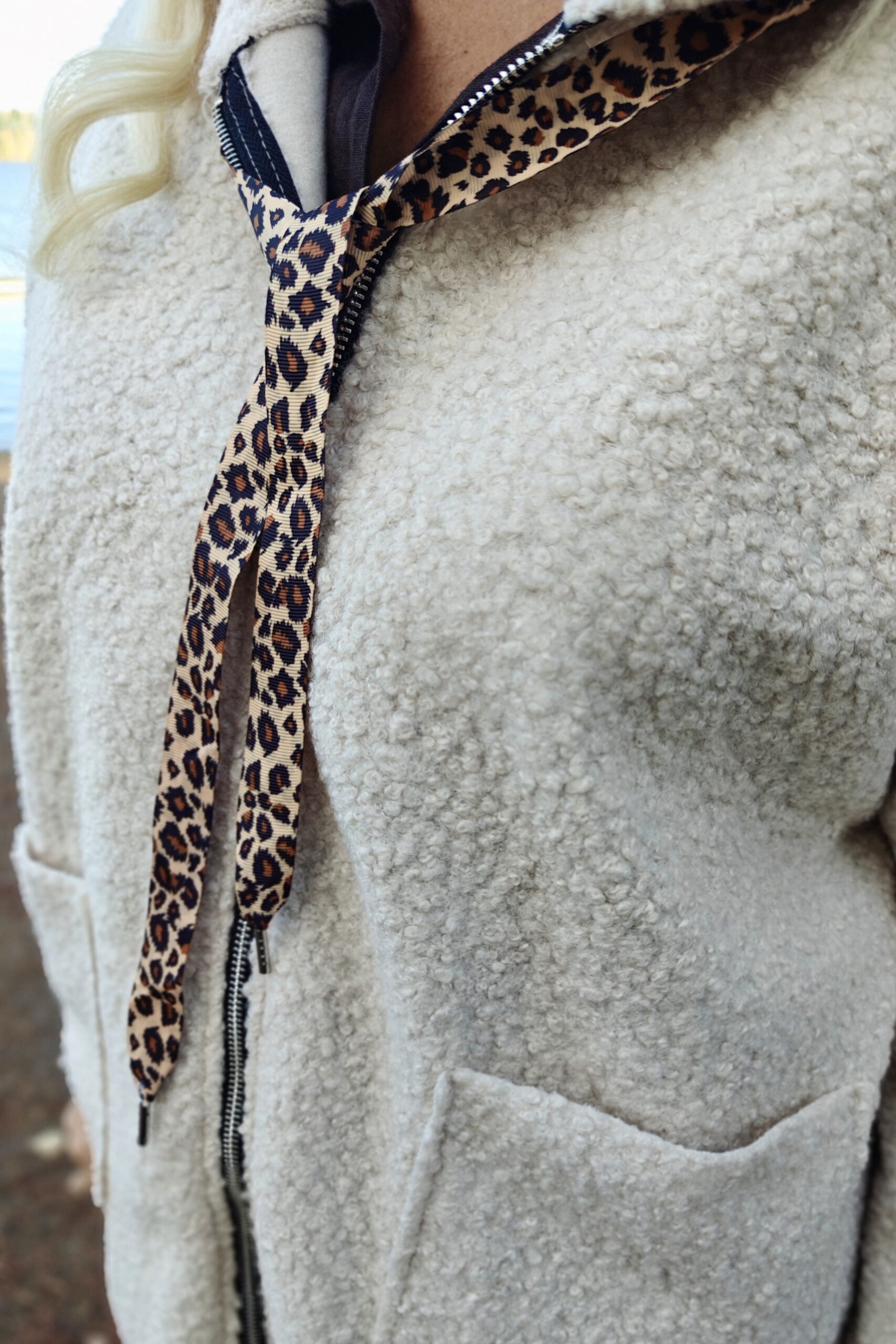 Kira teddytakki, beige L/XXL - Image 4