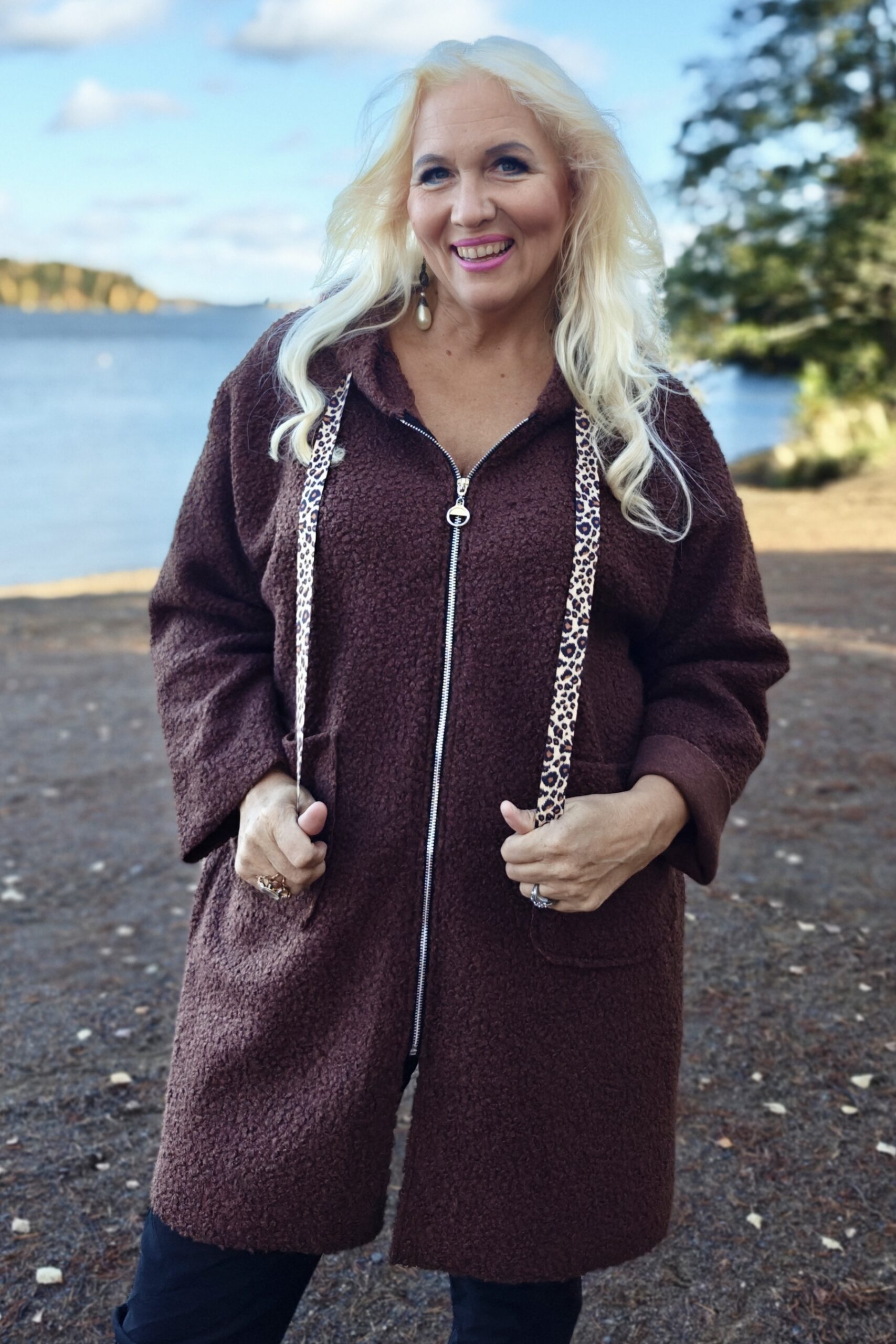 Pellavatehdas Kira teddytakki ruskea