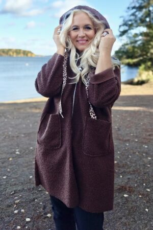 Pellavatehdas Kira teddytakki ruskea