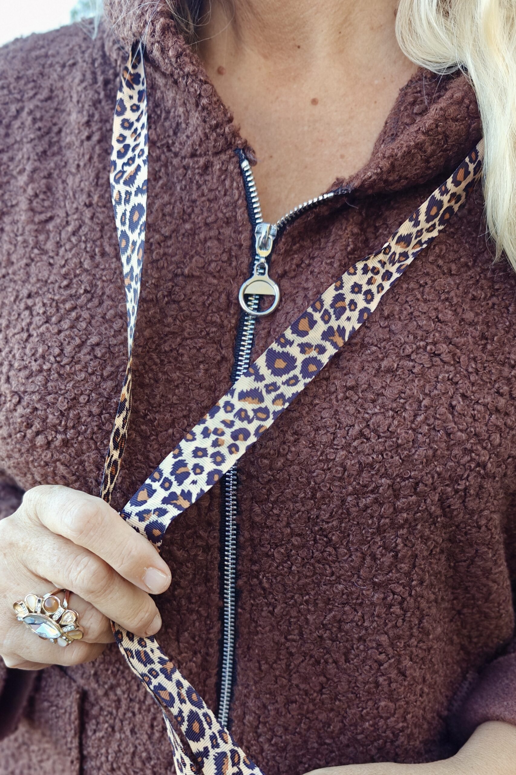 Kira teddytakki, suklaanruskea L/XXL - Image 4