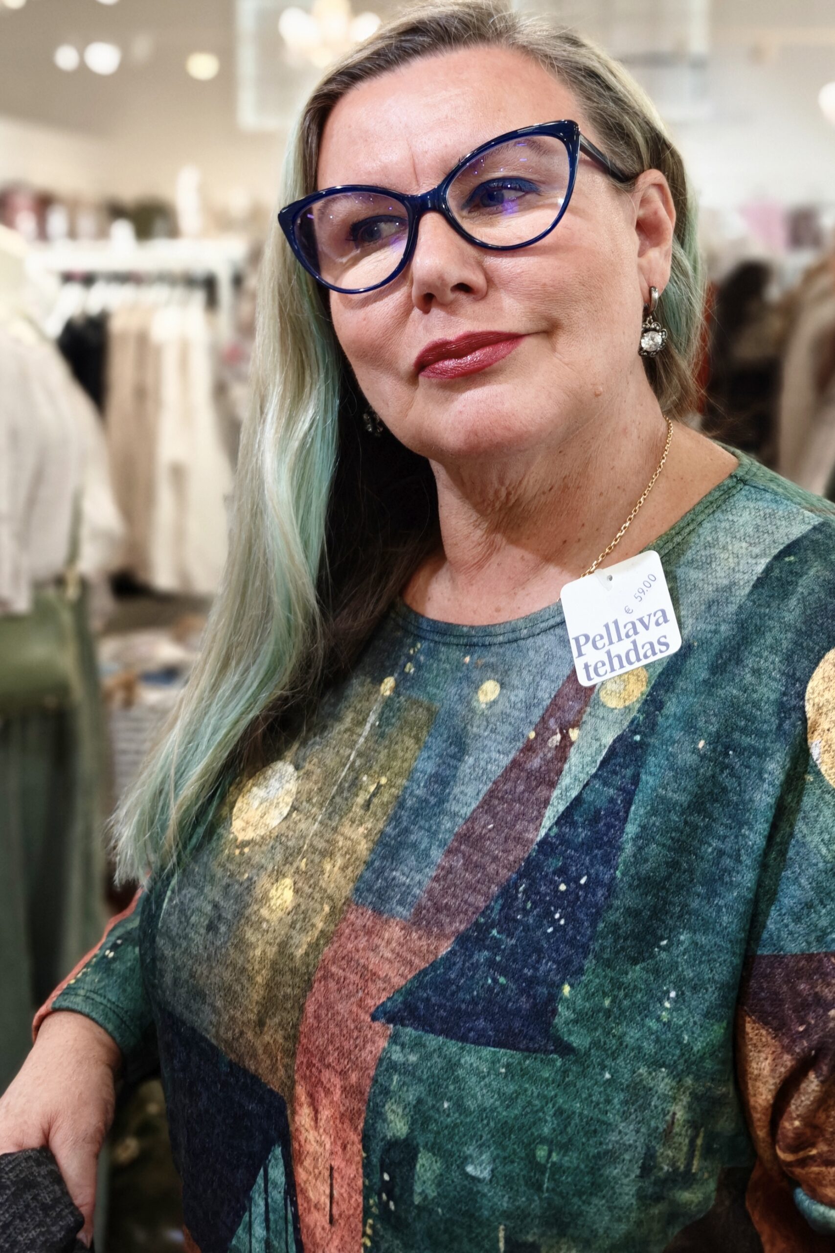 Pellavatehdas The evening on the town viskoosimekko