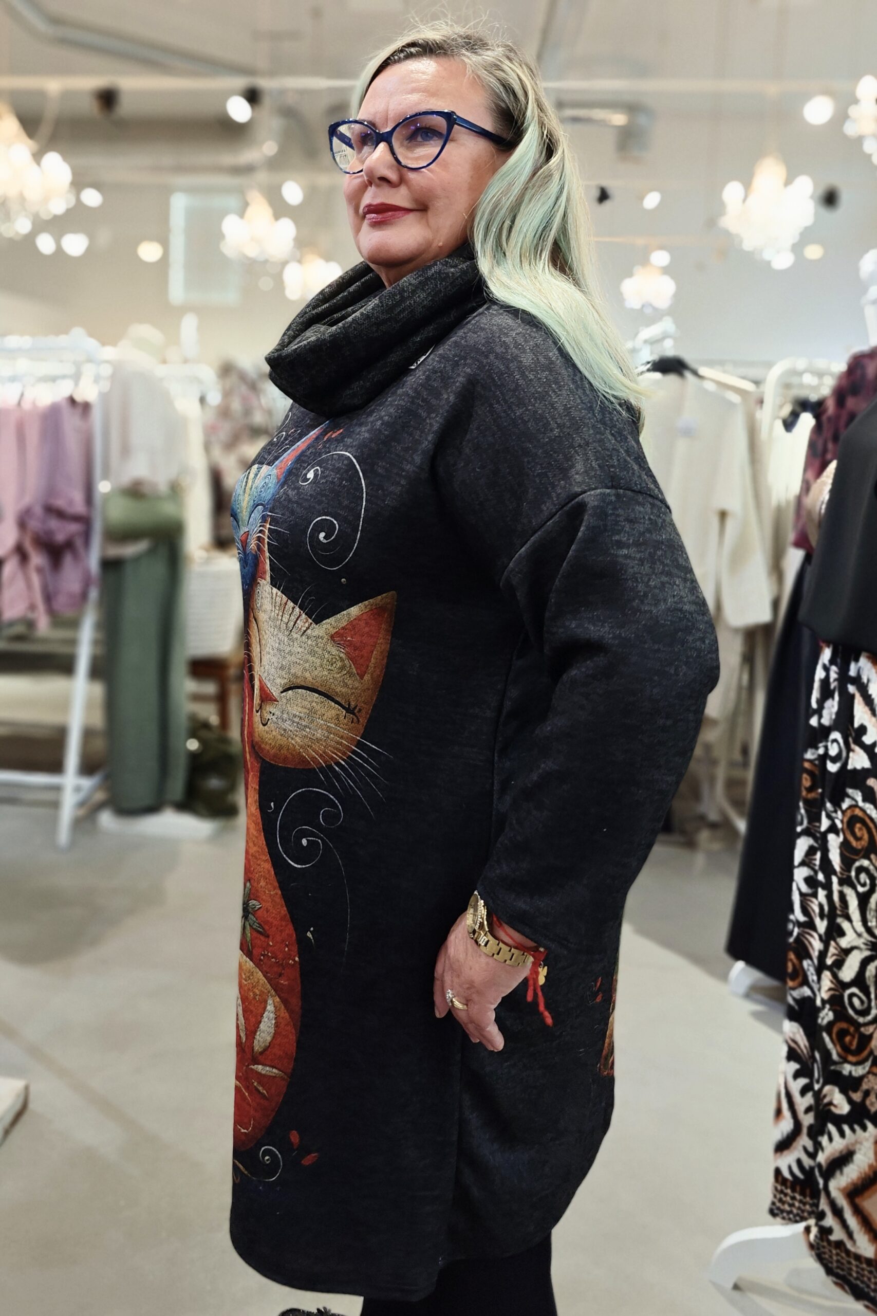 Happy cats - viskoosimekko/tunika 48/56 - Image 3