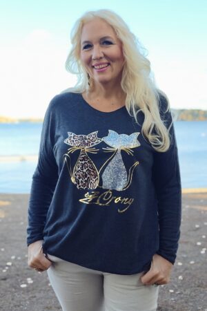 Pellavatehdas Kisulit neulospusero hiilenharmaa