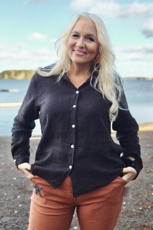 Pellavatehdas Noomi pellavapaita suklaanruskea