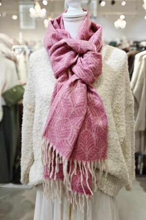 Pellavatehdas Lola talvihuivi pinkki