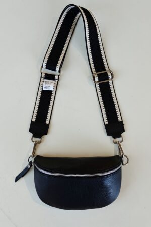 Pellavatehdas crossbody-laukku S musta