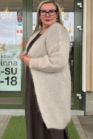 Pellavatehdas Nicole neuletakki beige